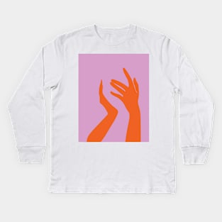 Woman's hands Kids Long Sleeve T-Shirt